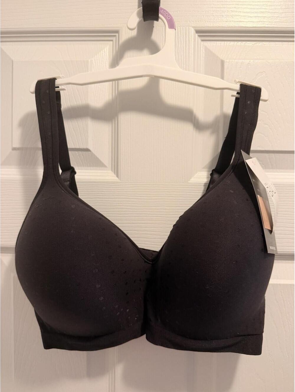 Bali 4942 Comfort Bra Wire Free Seamless Womens 40DD Black New